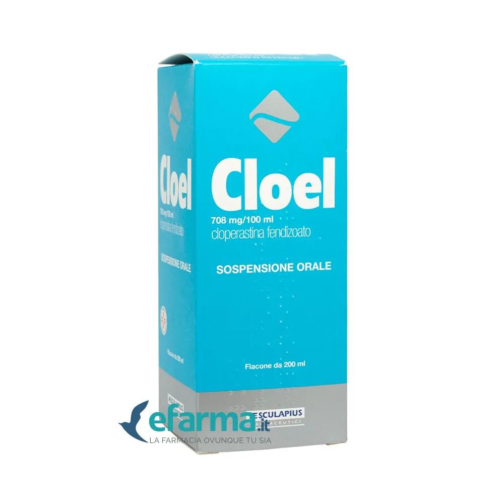 Cloel 708mg / 100 ml Cloperastina fendizoato Sciroppo Antitosse 200 ml