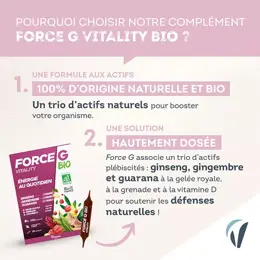 Vitavea Force G Vitality Bio Energie au quotidien 20 ampoules