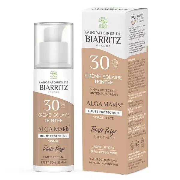 Laboratoires de Biarritz Algamaris Clear Tinted Face Sun Cream SPF30 50ml