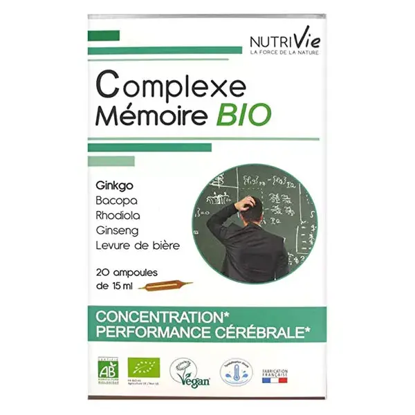 Nutrivie Complejo Memoria Bio 20 ampollas