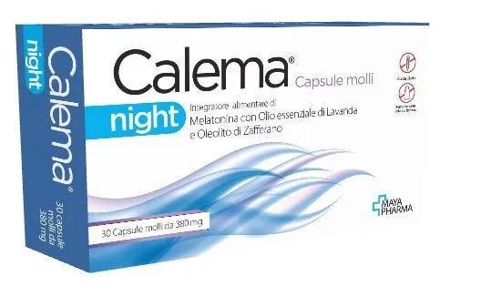 Calema Night Integratore Melatonina 30 Capsule molli