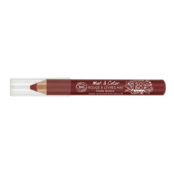 Lea Nature So Bio Étic Rouge À Lèvres Jumbo Mat Mat & Color 30 Bordeaux Délicat 2g