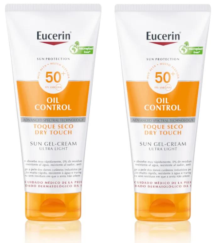 Eucerin Touch Sensitive Protect Gel-Crème SPF 50+ 2x200 ml