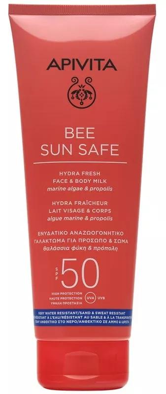 Apivita Bee Sun Safe Hydra Fresh Leite Corpo e Rosto SPF50 200ml
