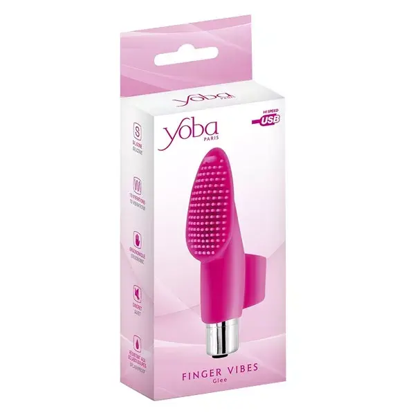 Yoba Glee Finger Vibrator Rose