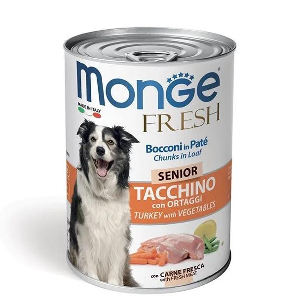 Monge Fresh Senior Tacchino Con Ortaggi Per Cani Età Avanzata 400G