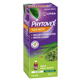 UPSA Phytovex Sirop Toux Mixte Sans Sucre 120ml