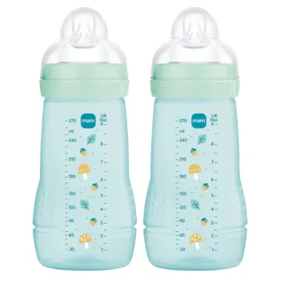 MAM Easy Active Baby Bottle Medium Flow Bright Blue 2-4m 270ml 2 pcs