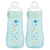 MAM Easy Active Baby Bottle Medium Flow Bright Blue 2-4m 270ml 2 pcs
