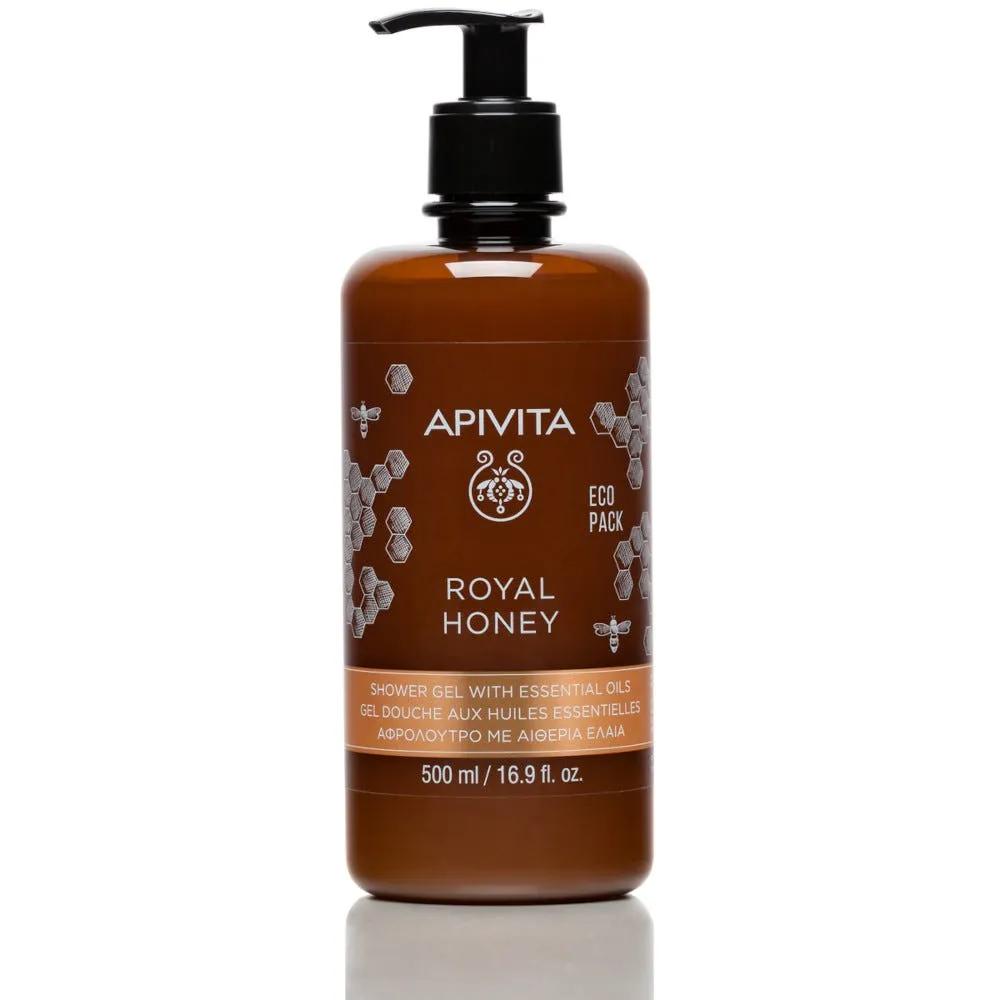 Apivita Royal Honey Gel Doccia Cremoso con Oli Essenziali Al Miele Ecopack 500 ml