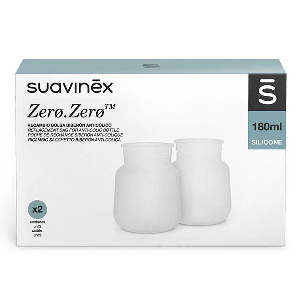 Suavinex Bolsas Recambio Biberón Anticólicos Zerø.Zerø 180Ml