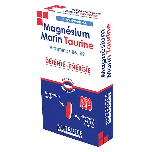 Nutrigée Magnésium Marin Taurine 30 comprimés