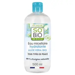 So'Bio Étic Hydra Aloe Vera Eau Micellaire Hydratante Jus d'Aloe Vera Bio 500ml