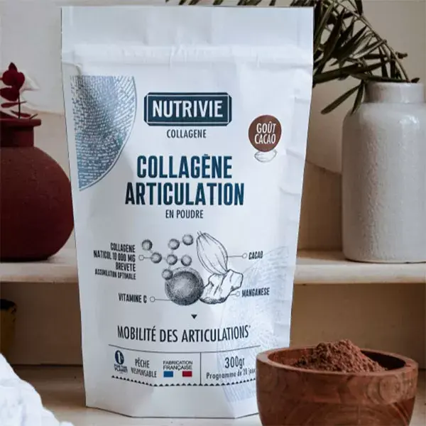 Nutrivie Collagène Articulations Goût Cacao Doypack 300g