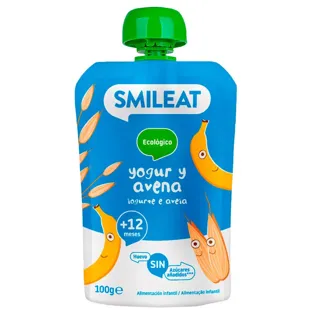 Smileat Zakje Yoghurt en Havermout ECO +9m 100 gr