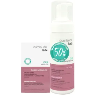 Cumlaude Lab CLX Óvulos Hidratantes e Calmantes 10 unidades + CLX Mousse 165 ml (50% OFF)