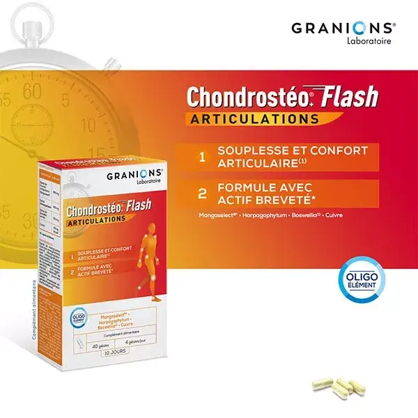 Granions Chondrostéo Flash 40 gélules