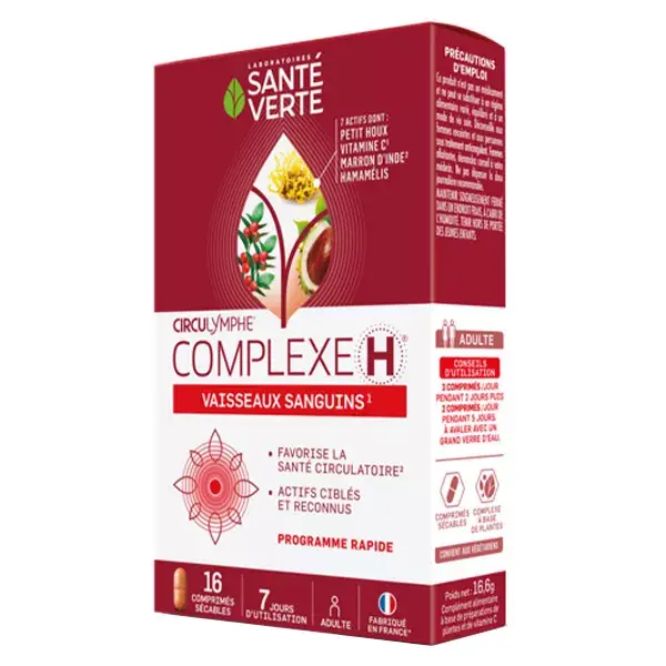 Santé Verte Circulymphe Complexe H Integratore Alimentare 16 compresse