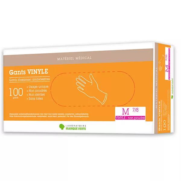 Green Brand Pro Exam Glove Ambidextrous Vinyl Powder Free Size M 100 units