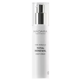 MÁDARA Time Miracle Total Renewal Crème de Nuit Renouvelante Anti-Âge Bio 50ml