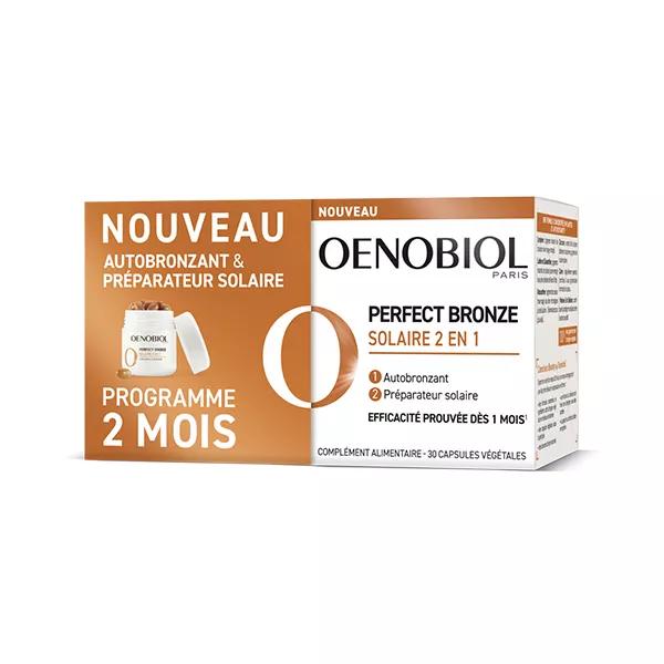 Oenobiol Perfect Bronze Solaire 2en1 Autobronzant et Préparateur solaire 60 comprimes