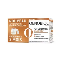 OENOBIOL PERFECT BRONZE SOLAIRE 2EN1 Autobronzant & Préparateur solaire 60 cps