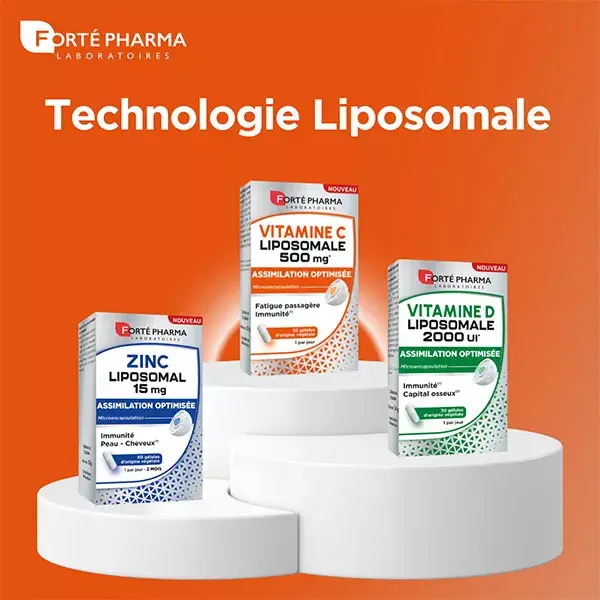 Forté Pharma Liposomal Vitamin C 500 mg Fatigue Immunity 15 vegetable capsules