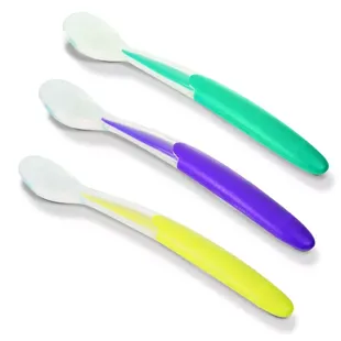 Nuk Cucchiaio Morbido in Silicone Lotto di 3
