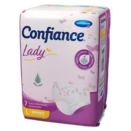 Hartmann Confiance Lady Sous-Vêtements à l'Aloe Vera 5 Gouttes Taille L 7 unités