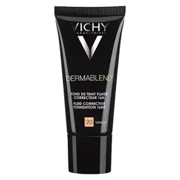 Vichy Dermablend Fond de Teint Fluide Correcteur 16h N°20 Vanilla 30ml