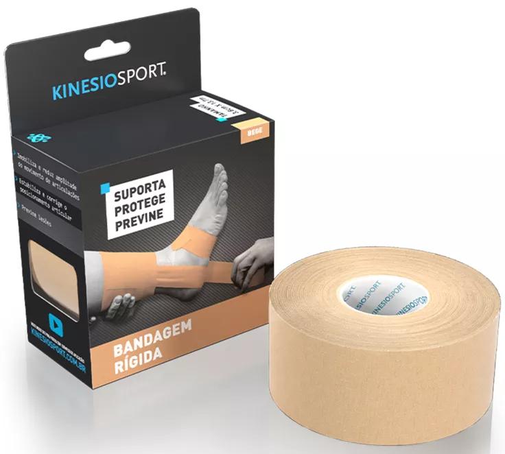 KinesioSport beige stijve band 3,8 cm x 13,7 m