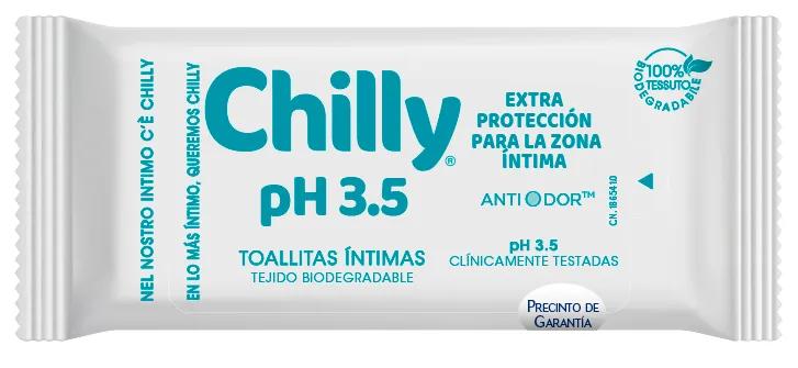 Lingettes intimes Chilly pH 3,5 12 unités