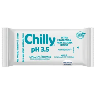 Lingettes intimes Chilly pH 3,5 12 unités