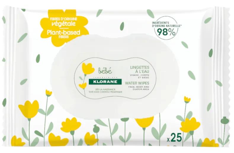 Klorane Baby Walk Wipes Gesicht und Hände 25 Einheiten