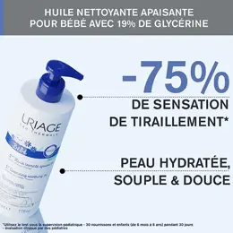 Uriage Bébé 1ère Huile Lavante Apaisante Anti-Irritations 500ml