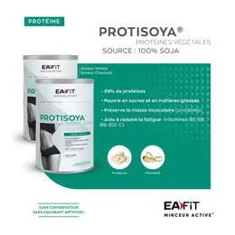 Eafit Protisoya Protéines Végétales saveur Chocolat 320g