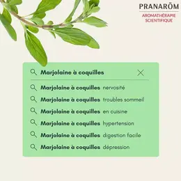 Pranarom Huile Essentielle Marjolaine à Coquilles Bio 5ml