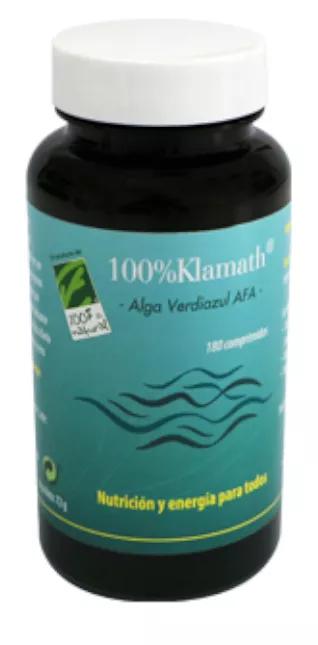 100% Natural Klamath Algas Verdiazul AFA 150 Comprimidos