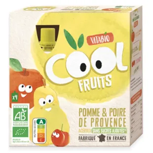 Vitabio Cool Fruits Pomme et Poire 4x90 gr
