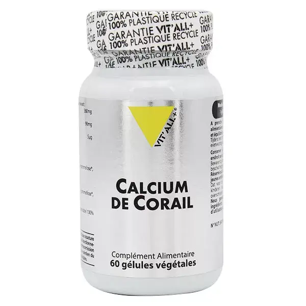Vit'all+ Calcium de Corail 60 gélules végétales