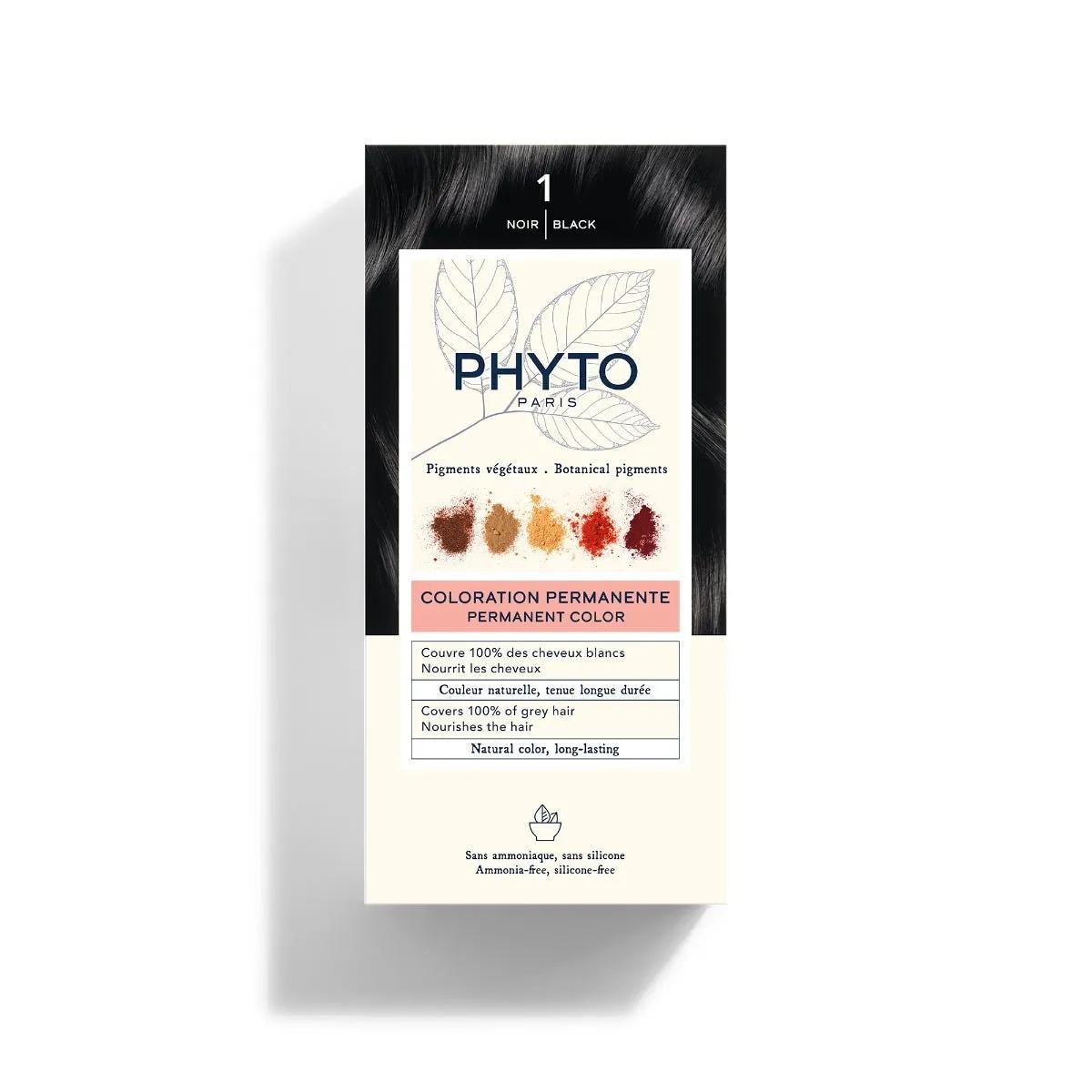 Phyto Phytocolor Kit 1 Nero Tintura Permanente Per Capelli