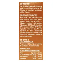 Arko Essentiel Huile Essentielle Bio Menthe Poivrée N°22 10ml