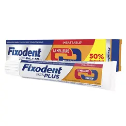 Fixodent Pro Plus 60g Crème Adhésive Premium Pour Prothèses Dentaires 