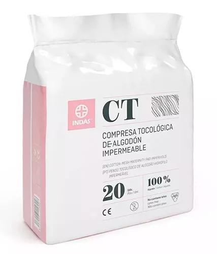 Indas Compresses post-partum en coton de maternité 20 unités