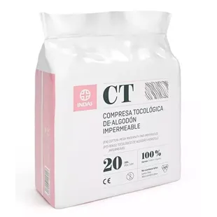 Indas Compressas Pós-parto de Algodão Maternidade 20 unidades