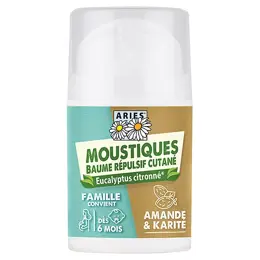 Aries Volants Moustiques Baume Répulsif Cutané Famille 50ml