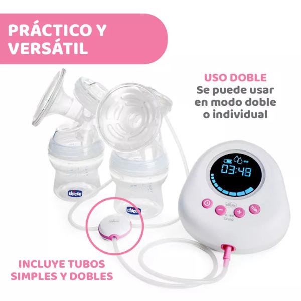 Chicco Tiralatte Elettrico Indossabile Doppio - Portatile, 3 Modalità, 10 Livelli - Foto 10