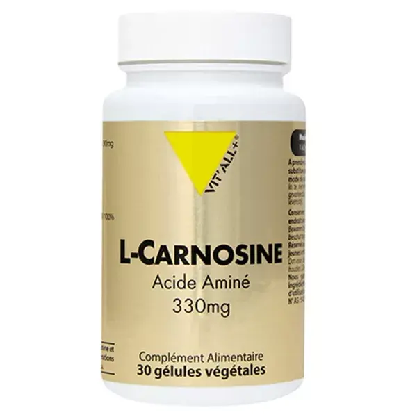 Vit'all+ L-Carnosine 330mg 30 gélules végétales