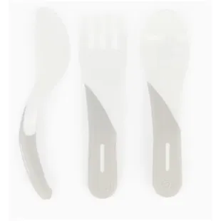 Twistshake Learning Cutlery White +6m 3 pcs