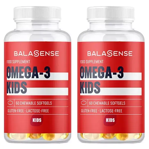 Balasense Omega 3 Kids Lot de 2 x 60 capsules à mâcher